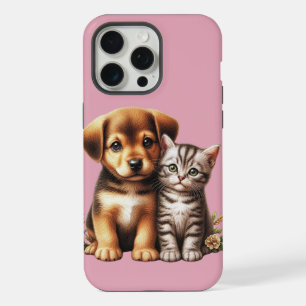 Coque iPhone 15 Pro Max Joli chiot/chaton