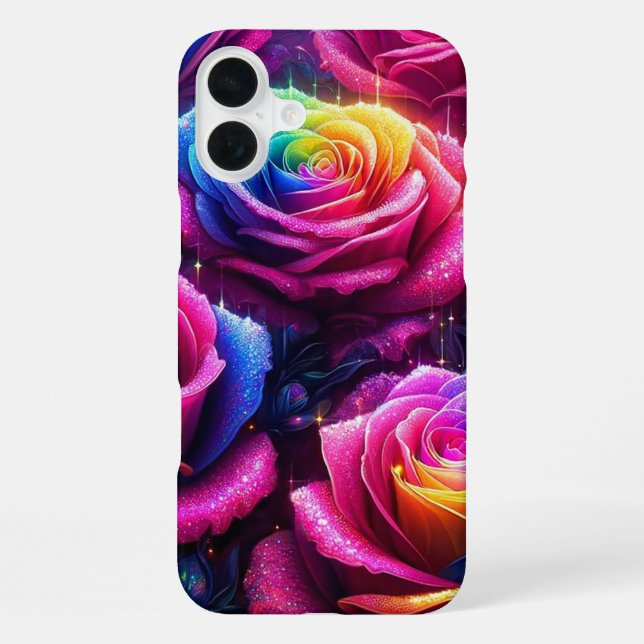 Coque iPhone Joli étui téléphonique Rose (Verso)