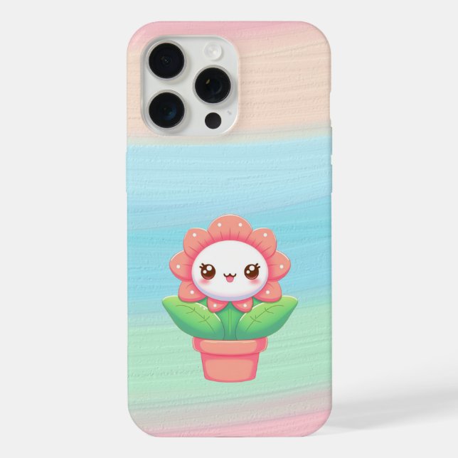 Coque iPhone Joli, fleur en pot étui pour iPhone / iPad (Verso)