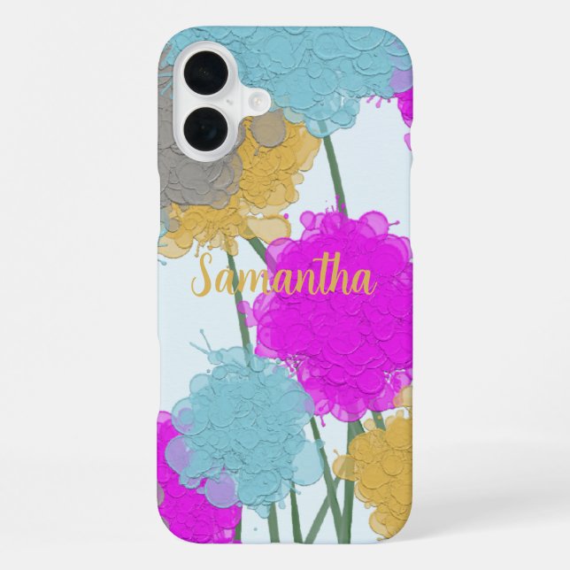 Coque iPhone Joli Fleur sauvage (Verso)