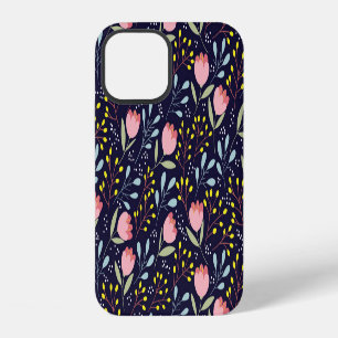 Coque iPhone 12 Joli floral : motif de fleurs colorées.