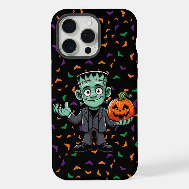 Coque iPhone Joli monstre de Frankenstein de dessin animé (Verso)