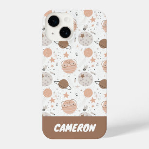 Coque Pour iPhone 14 Joli Motif Doodle Planet