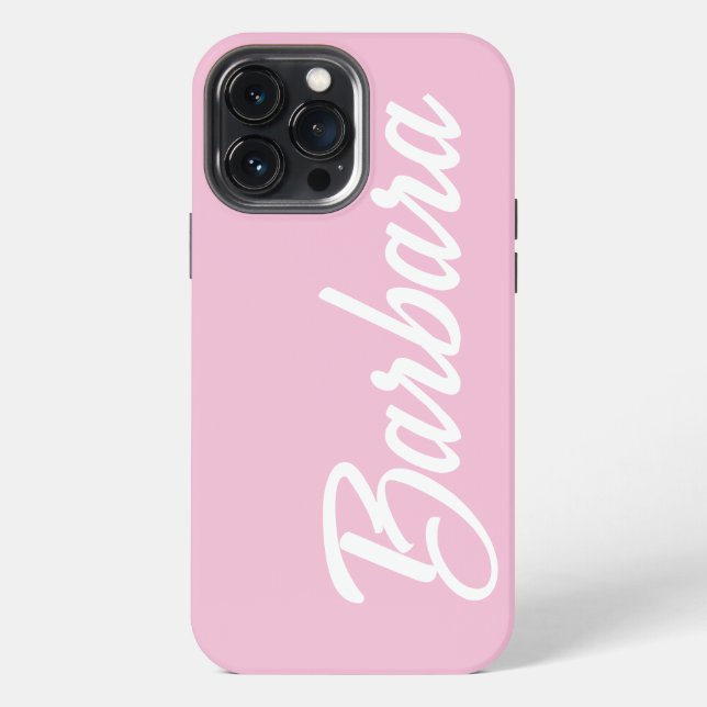 Coque iPhone Joli Nom Féminin Rose (Verso)