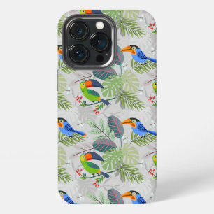 Etui iPhone 13 Pro Joli oiseau toucan, motif Everybirdy, aquarelles