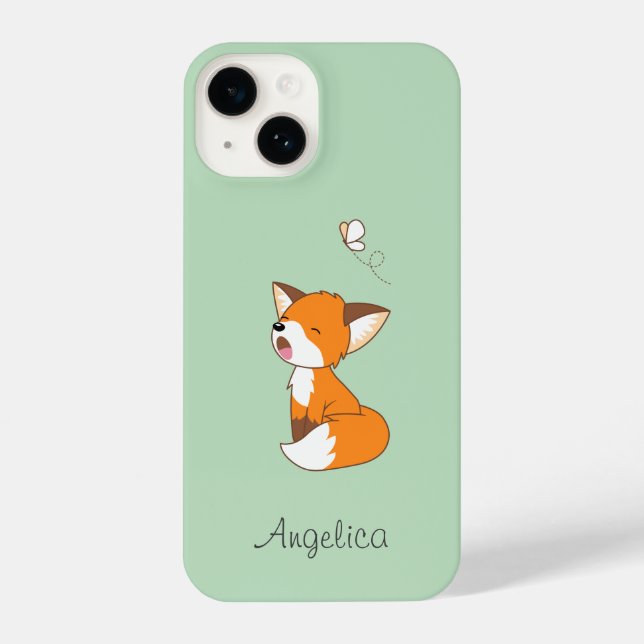 Coque iPhone Joli Petit Fox Sleepy (Verso)