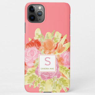 Coque iPhone 11Pro Max Joli Printemps Danois Pastel Floral Aquarelle Art