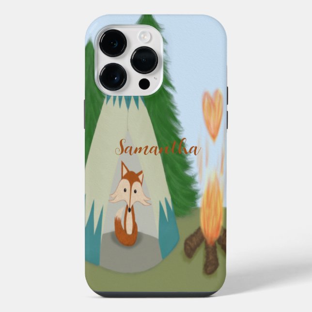 Coque iPhone Joli renard solitaire (Verso)