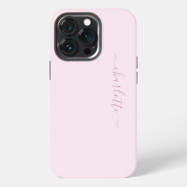 Coque iPhone Joli Rose Tendre et Rougeur (Dos)