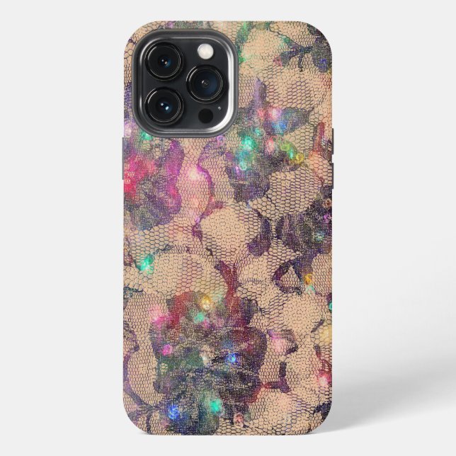 Coque iPhone Joli Roses de dentelle (Verso)