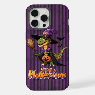 Coque iPhone 15 Pro Max Joli sorcier rapace/dinosaure d'Halloween