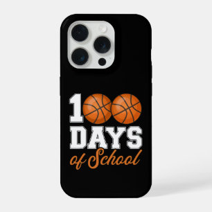 Coque iPhone 15 Pro Joli thème de basket-ball pour les 100 jours d'éco