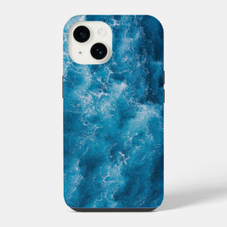 Coque Pour iPhone 14 Joli Turquoise Blue Aqua Turquoise Geode Motif Coq
