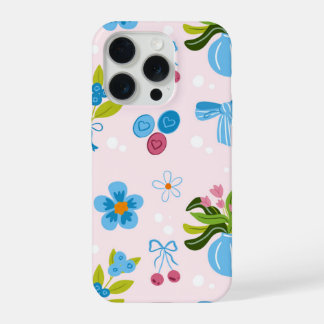 Coque iPhone 15 Pro Joli vase floral à motif transparent