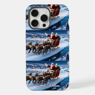 Coque iPhone 15 Pro Max Joli Vintage traditionnel Élégant Joyeux Noël