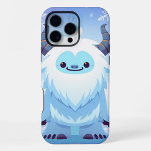 Coque iPhone 16 Pro Max Joli yeti de Noël/hiver