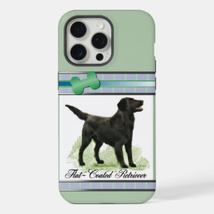 Coque iPhone 15 Pro Max Jolie Art de Retriever à Poil Plat Moderne