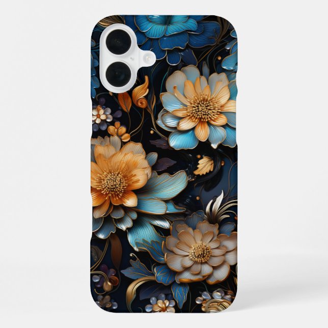 Coque iPhone Jolie conception de fleurs (Verso)