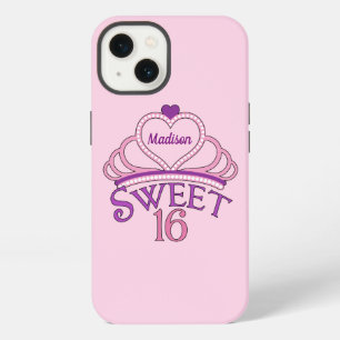 Etui iPhone 13 Jolie Fille Anniversaire Sweet Seize Ans Rose Pers