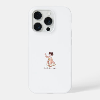 Coque iPhone 15 Pro Jolie fille d'anime traditionnel Chibi Bonne ambia