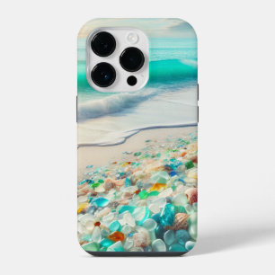 Coque Pour iPhone 14 Plus Jolie plage Ocean avec verre de mer