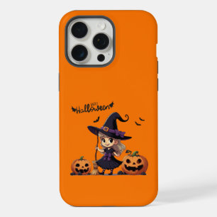 Coque iPhone 15 Pro Max Jolie sorcière d'Halloween d'anime