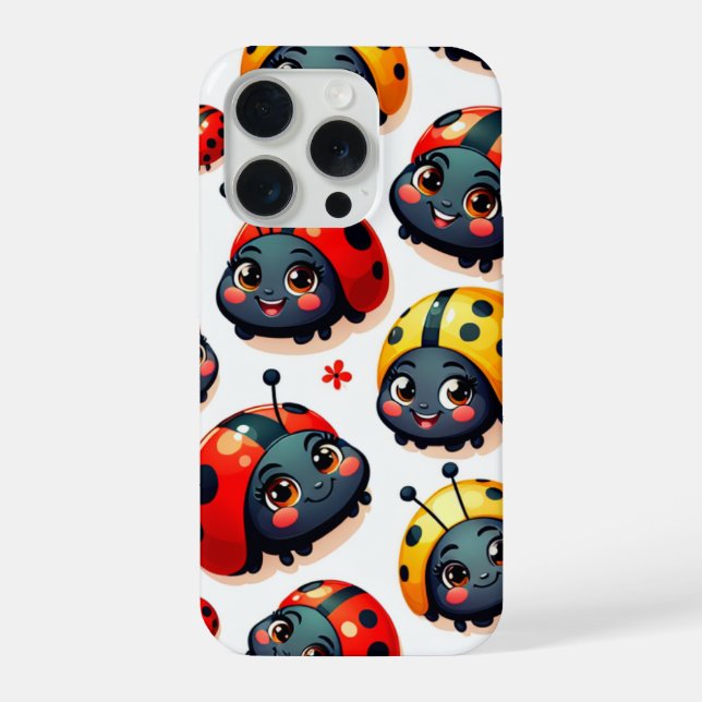 Coque iPhone Jolies coccinelles (Verso)