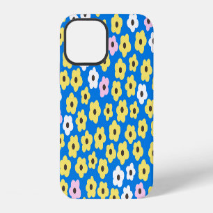 Coque iPhone 12 Jolies fleurs : motif de dessin animé sans couture