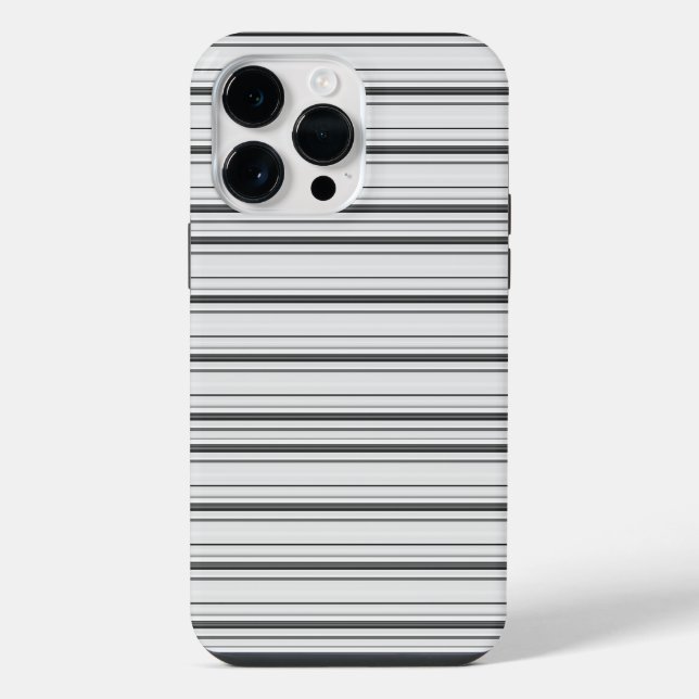 Coque iPhone Jolies rayures blanches grises (Verso)