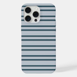 Coque iPhone 15 Pro Max Jolies rayures bleu gris