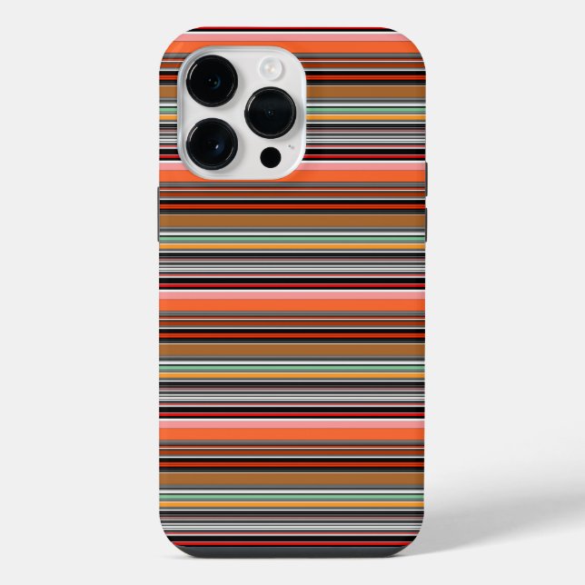 Coque iPhone Jolies rayures colorées (Verso)