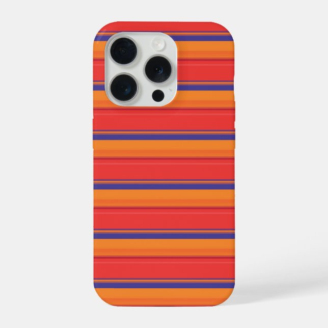 Coque iPhone Jolies rayures colorées d'été  (Verso)
