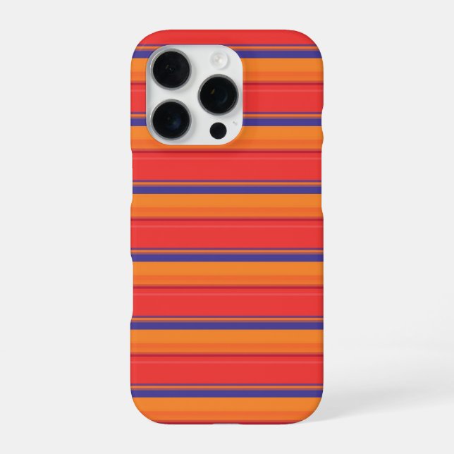 Coque iPhone Jolies rayures colorées d'été  (Verso)