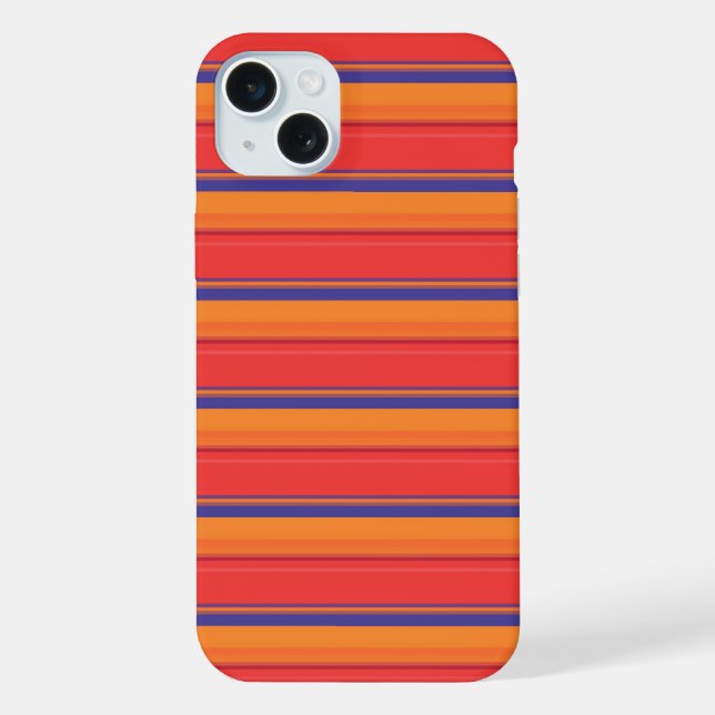 Coque iPhone Jolies rayures colorées d'été  (Verso)