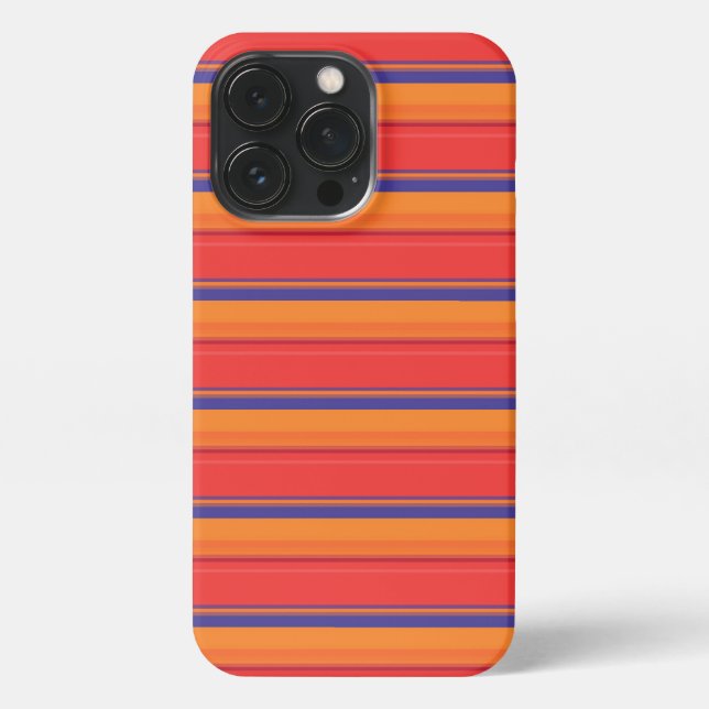 Coque iPhone Jolies rayures colorées d'été  (Verso)