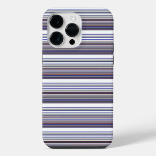 Coque Pour Pour iPhone 14 Pro Max Jolies rayures grises bleues modernes