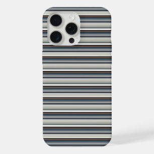 Coque iPhone 15 Pro Max Jolies rayures grises et blanches