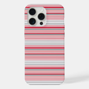 Coque iPhone 15 Pro Max Jolies rayures grises rouges