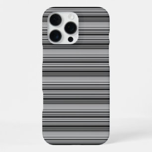 Coque iPhone 16 Pro Max Jolies rayures noir gris