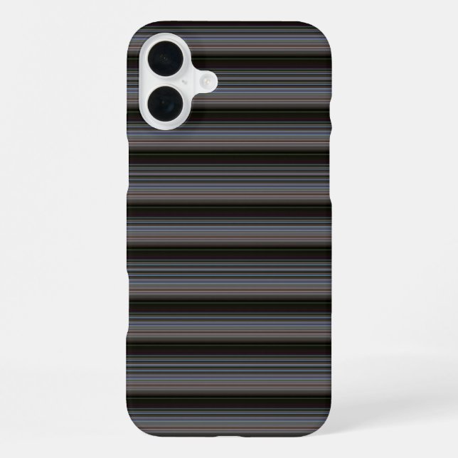 Coque iPhone Jolies rayures rétro modernes (Verso)