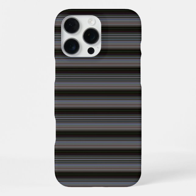 Coque iPhone Jolies rayures rétro modernes (Verso)