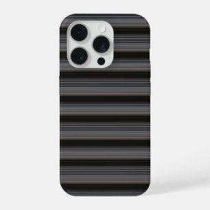 Coque iPhone 15 Pro Jolies rayures rétro modernes