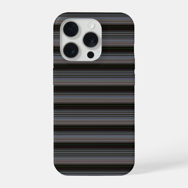 Coque iPhone Jolies rayures rétro modernes (Verso)