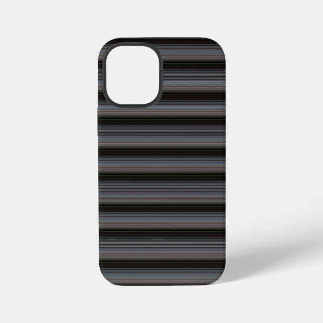 Coque iPhone Jolies rayures rétro modernes (Verso)