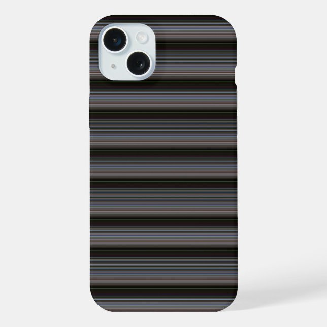 Coque iPhone Jolies rayures rétro modernes (Verso)