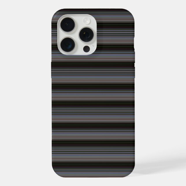 Coque iPhone Jolies rayures rétro modernes (Verso)