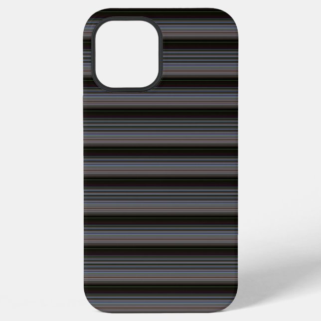 Coque iPhone Jolies rayures rétro modernes (Verso)