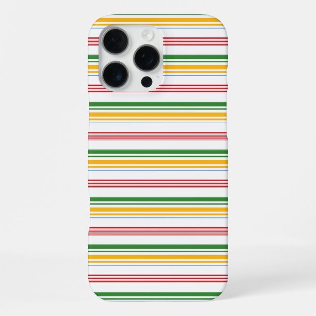Coque iPhone Jolies rayures vert jaune (Verso)