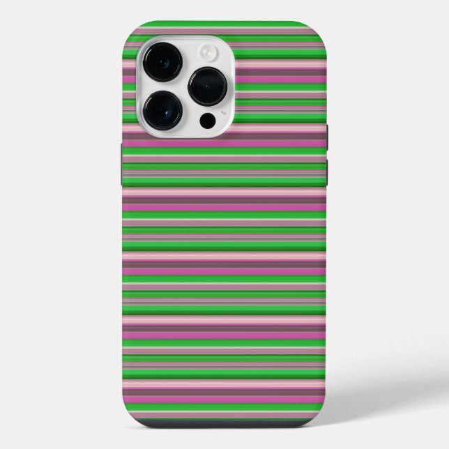 Coque iPhone Jolies rayures vert violet (Verso)