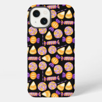 Jolis bonbons de maïs d'Halloween sucettes noir